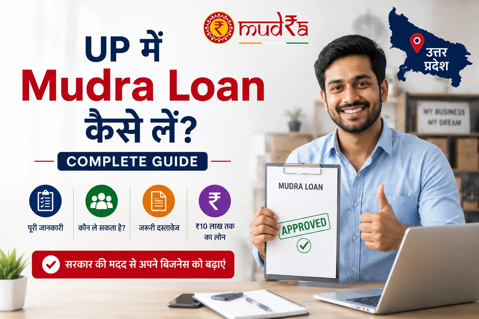 UP Mein Mudra Loan Kaise Lein – Complete Guide With Dcouments List