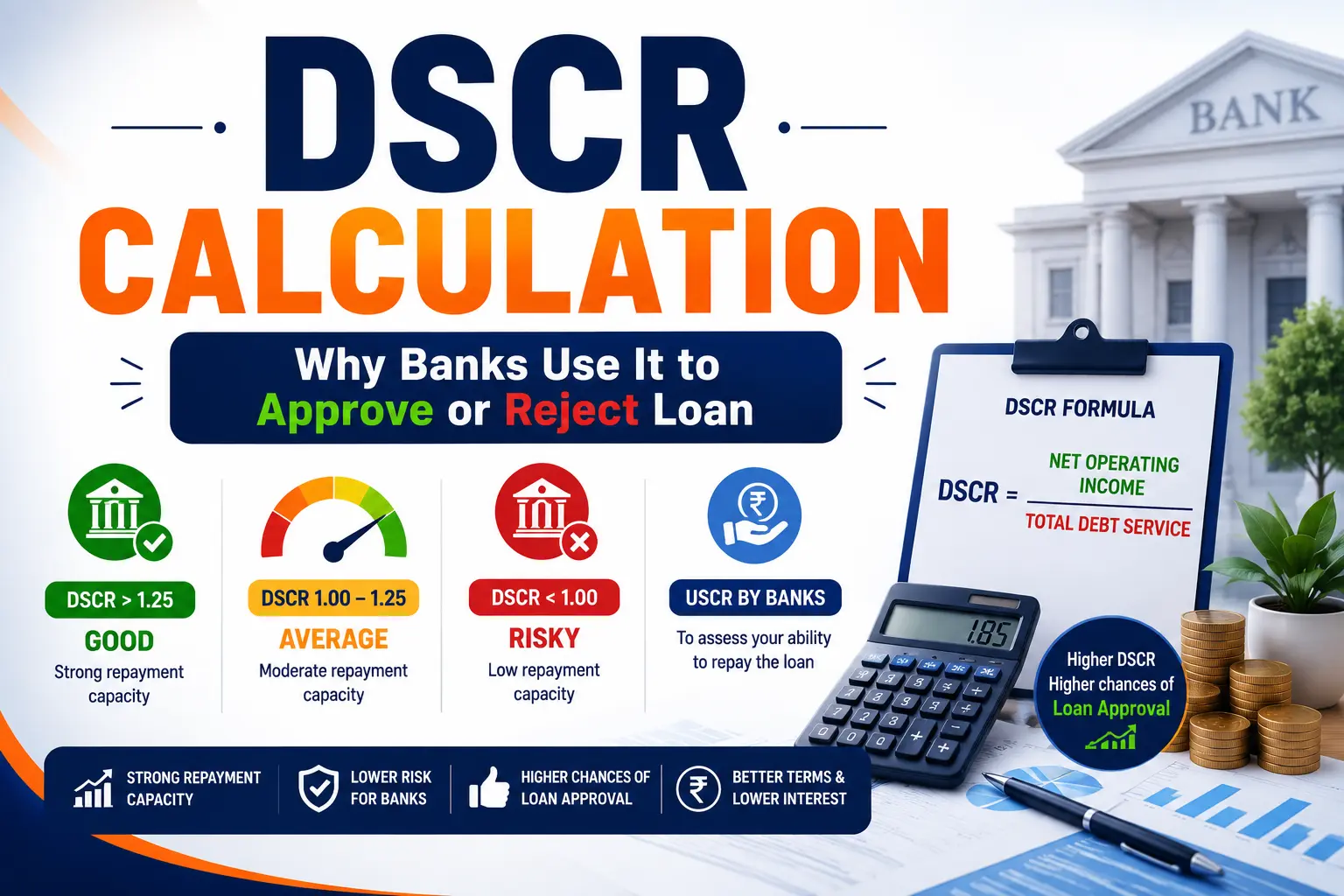 DSCR — What It Is, How to Calculate It, and Why Banks Use It to Approve or Reject Your Business Loan